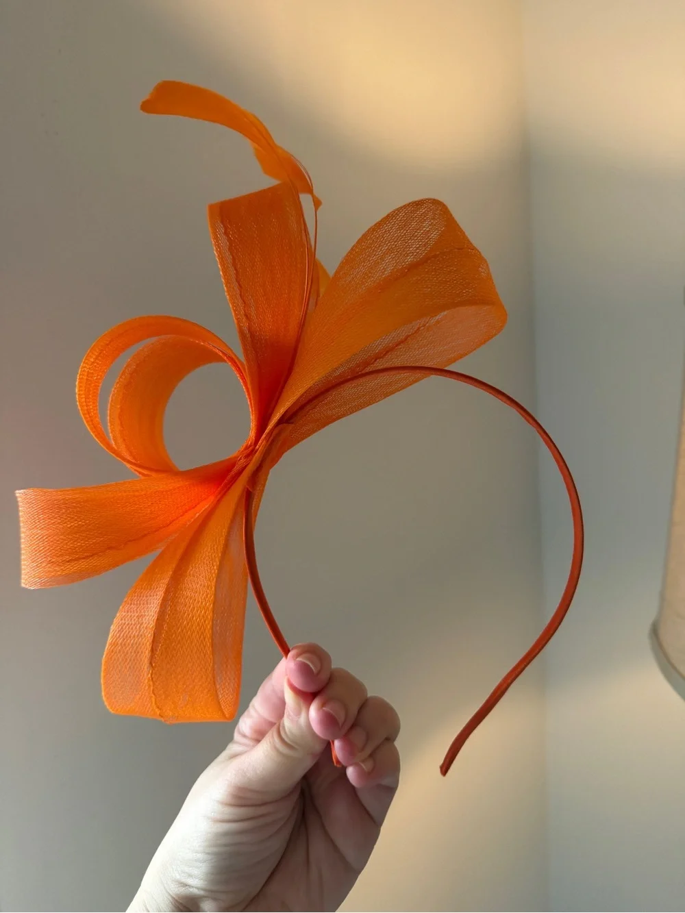Orange Headband Derby Fascinator